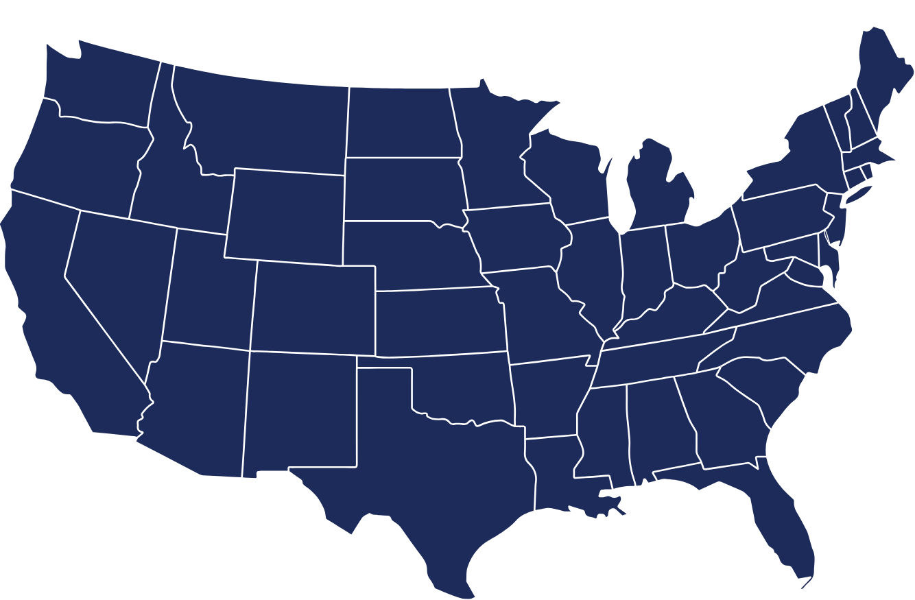USA Map showing all states